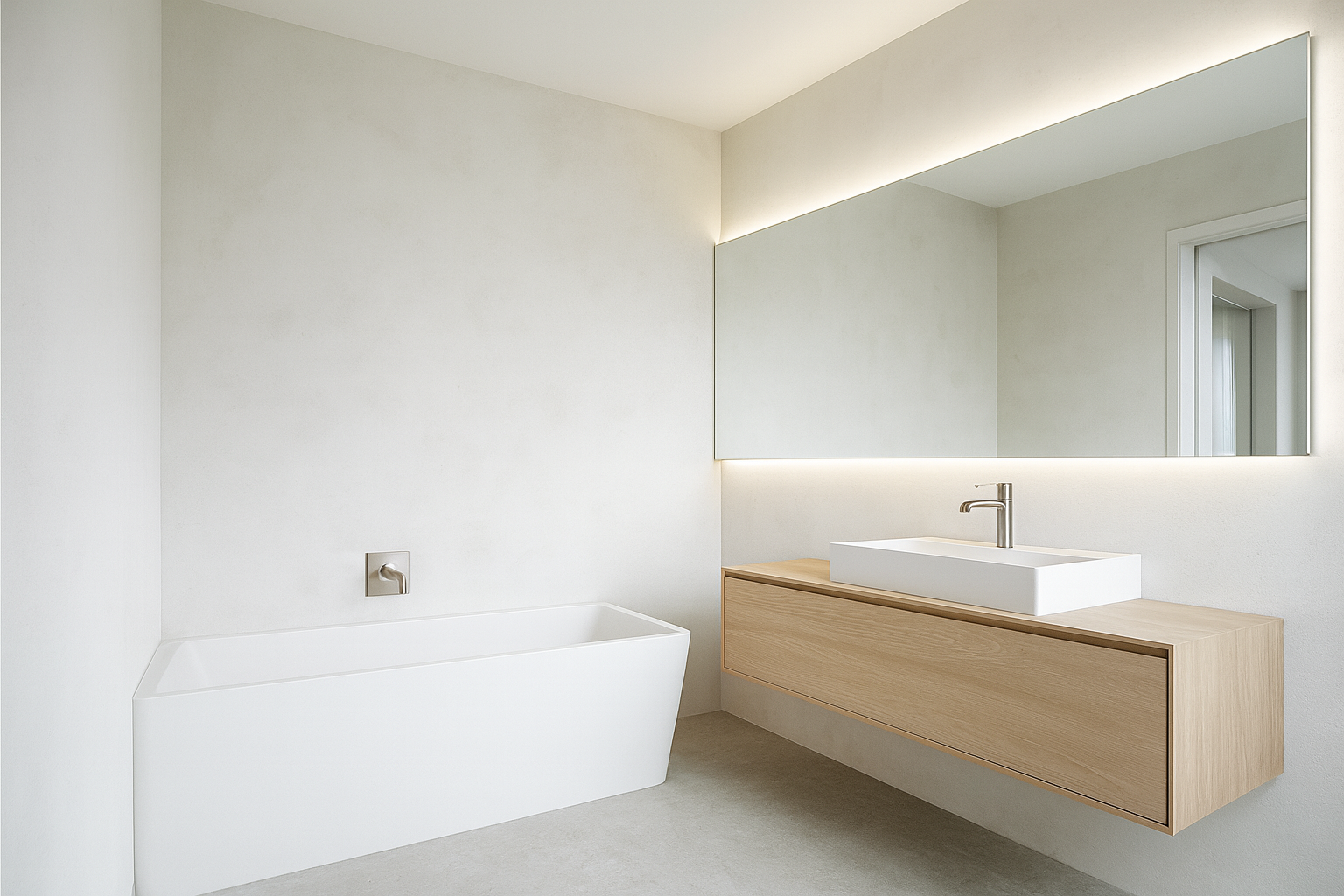 Минималистичная ванная комната